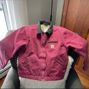 Sherpa Lined Pink Carhartt Jacket
